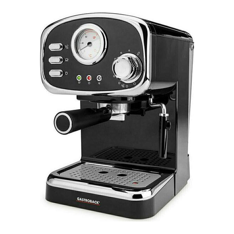 Gastroback DESIGN ESPRESSO MACHINE BASIC User manual