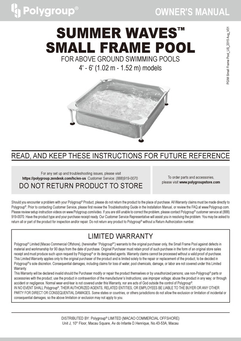 Polygroup Summer Waves Maintenance Kit User manual