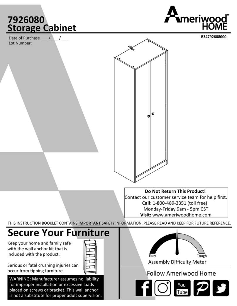 Ameriwood HOME 7926080 User manual
