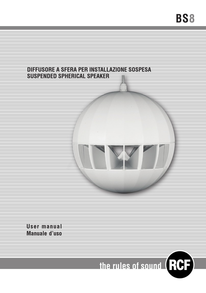 RCF BS8 User manual