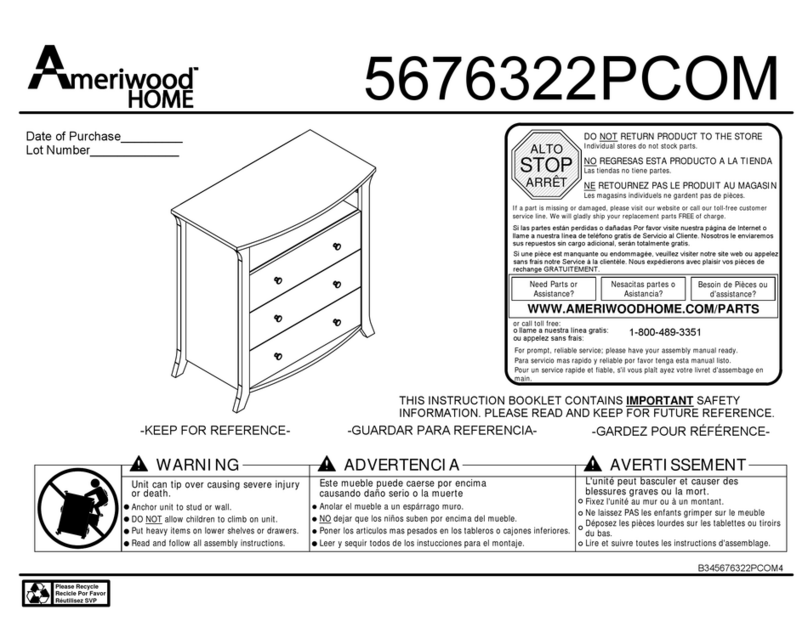 Ameriwood HOME 5676322PCOM User manual Ameriwood HOME 5676322PCOM User manual