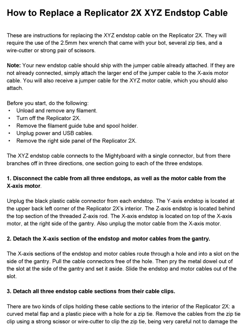 MakerBot Replicator 2X User manual