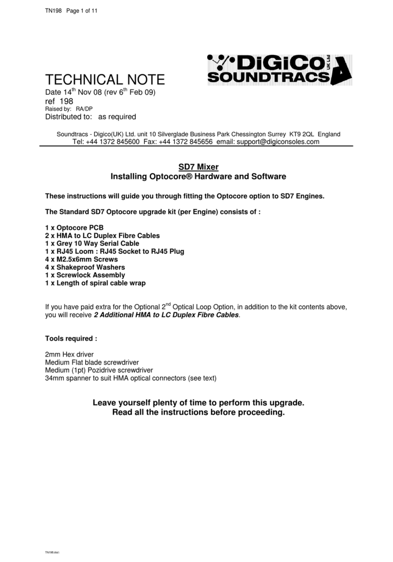 digico SD7 Specification sheet