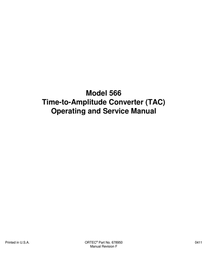 ORTEC 566 Service manual