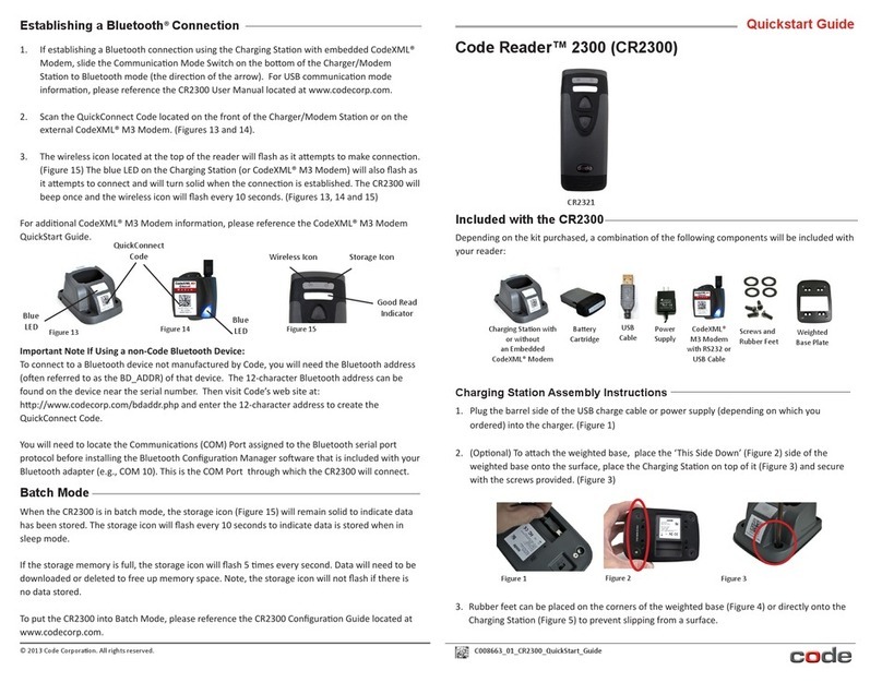 Code Reader 2300 User manual