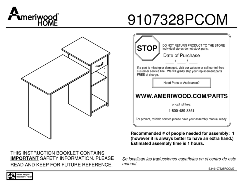 Ameriwood HOME 9107328PCOM User manual Ameriwood HOME 9107328PCOM User manual