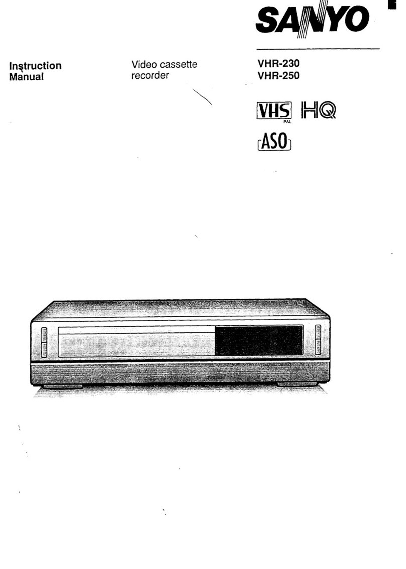 Sanyo VHR-230 series User manual
