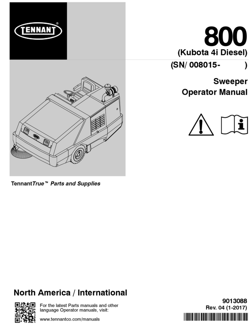 Tennant 800 User manual