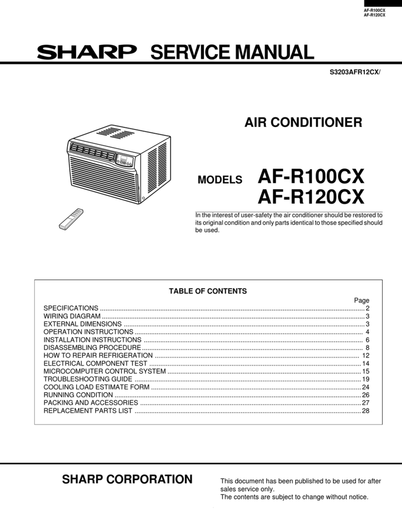 Sharp AF-R100CX User manual