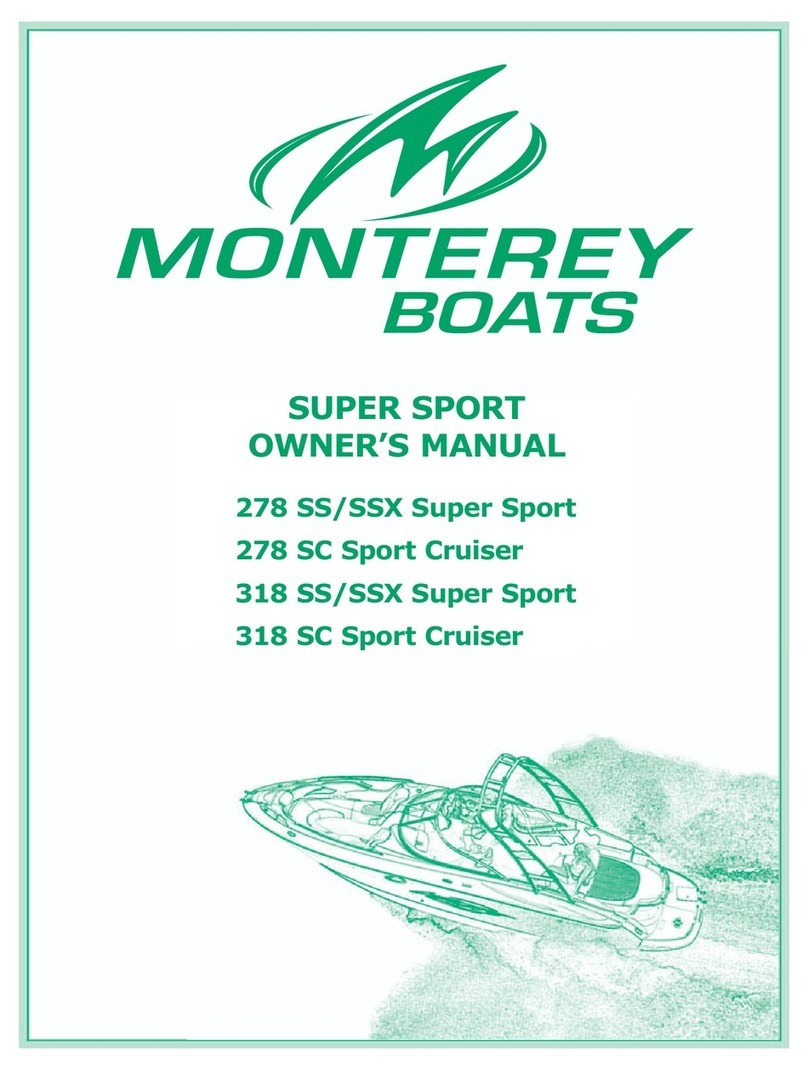 Monterey Boats 278 SS Super Sport User manual
