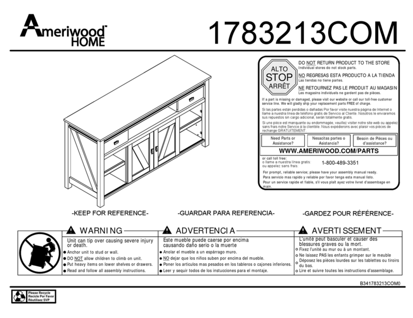 Ameriwood HOME 1783213COM User manual Ameriwood HOME 1783213COM User manual