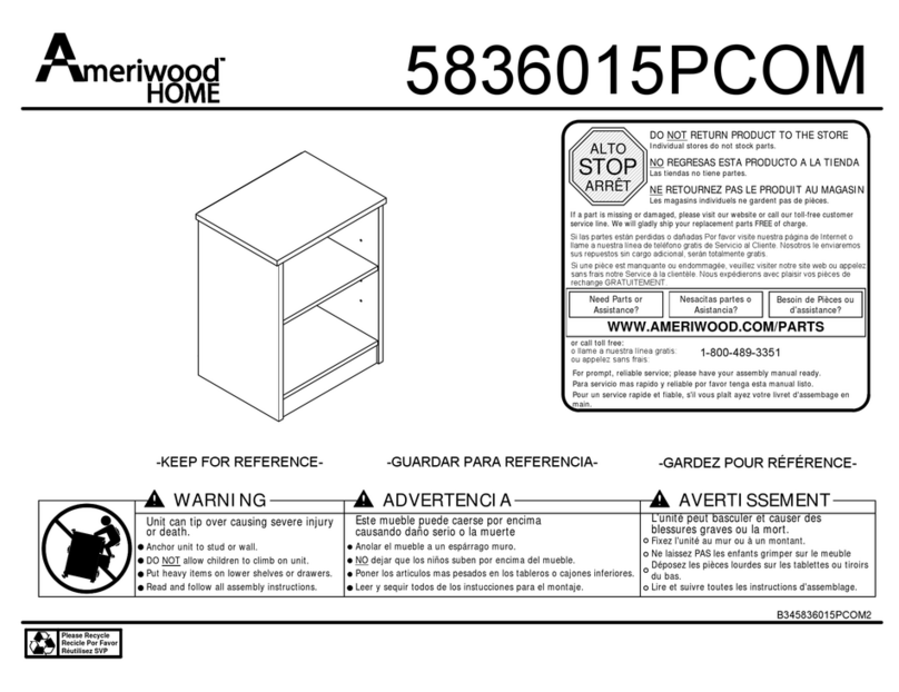 Ameriwood HOME 5836015PCOM User manual