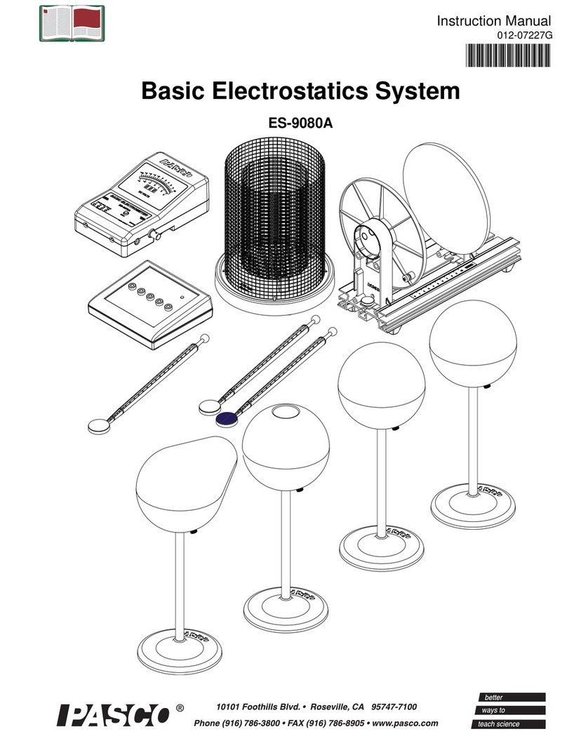 PASCO Basic Electrostatics System User manual
