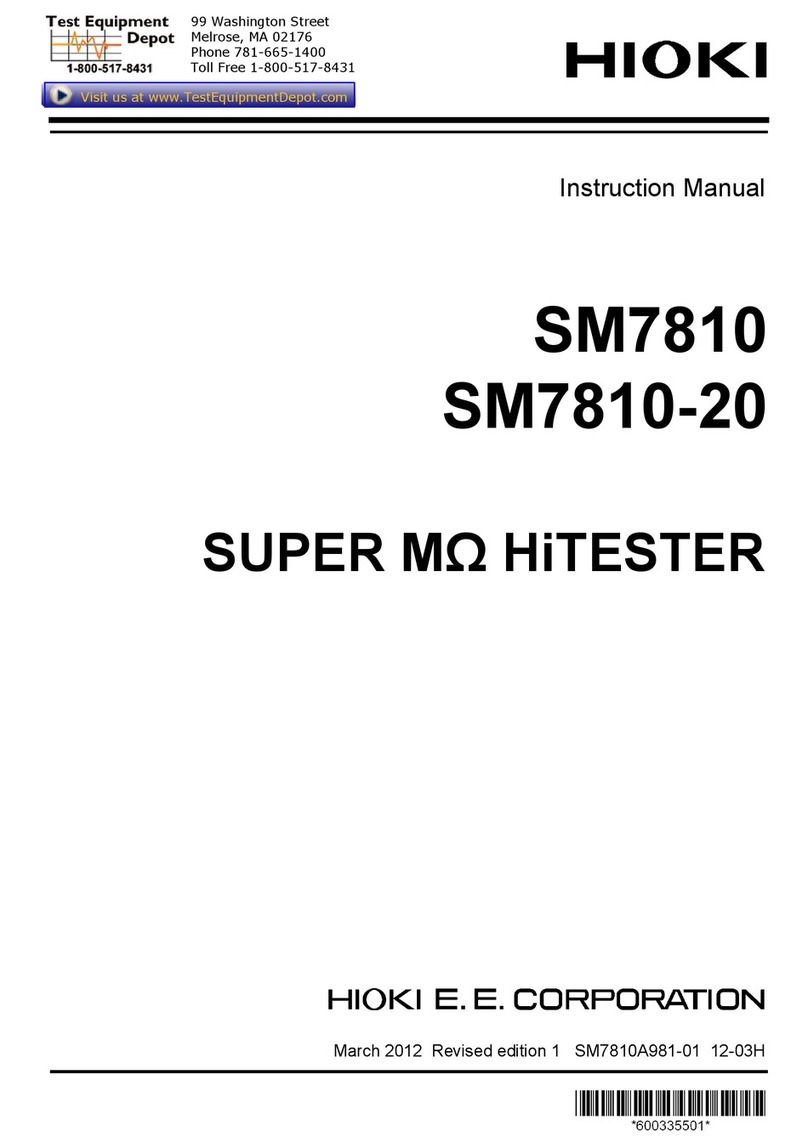 Hioki SM7810 User manual