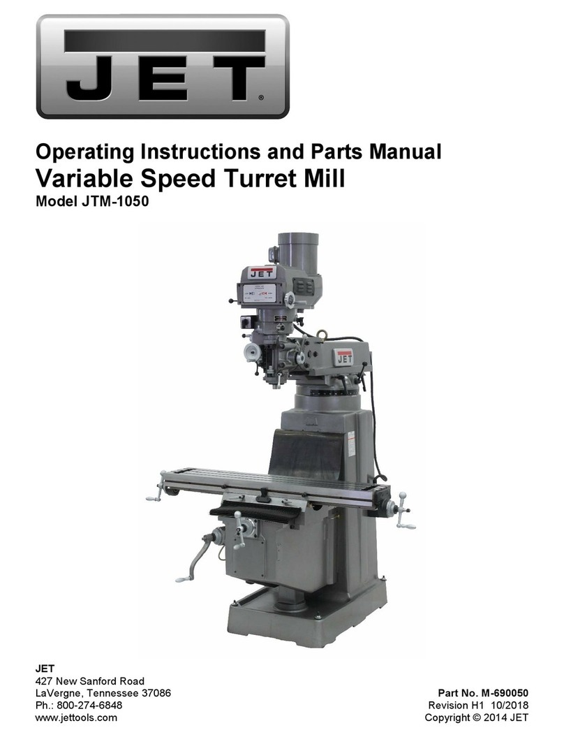 Jet JTM-1050 Service manual