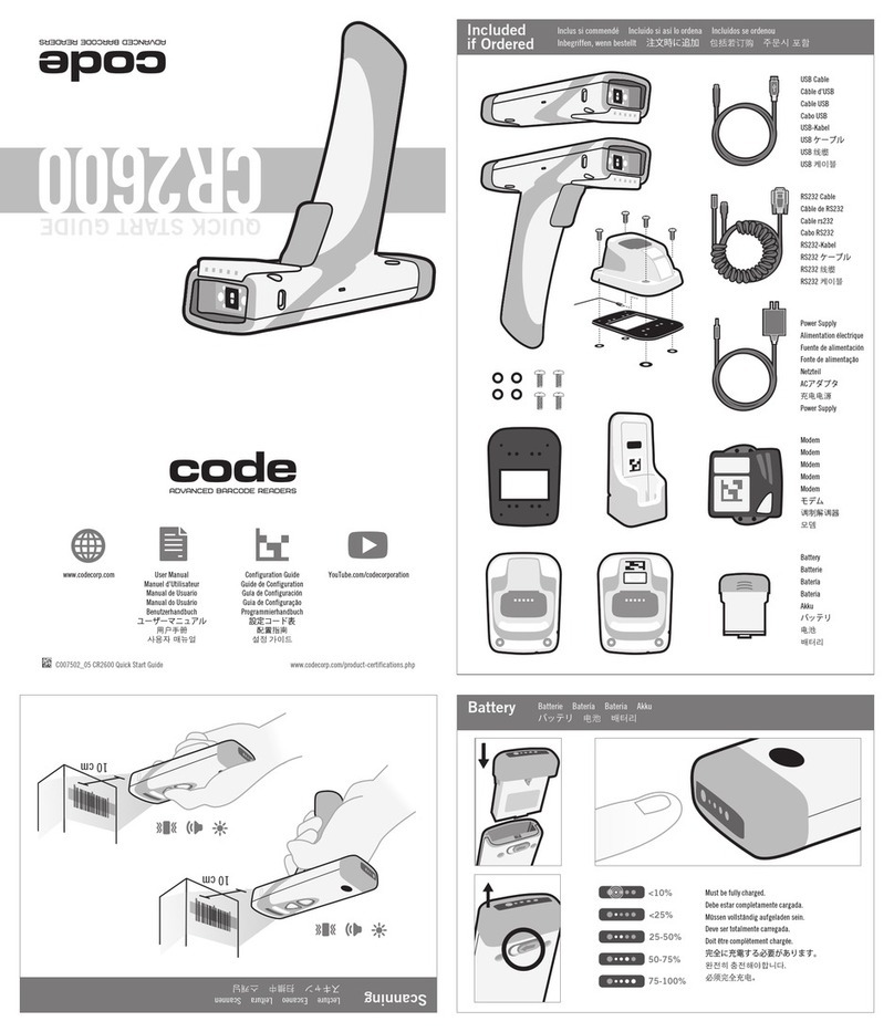 Code CORTEXJPOS CR2600 User manual