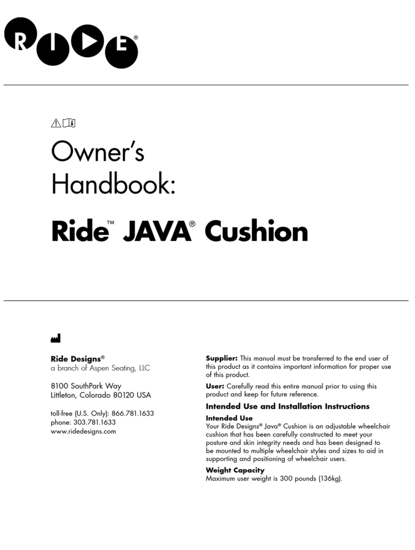 Ride Java Cushion User guide