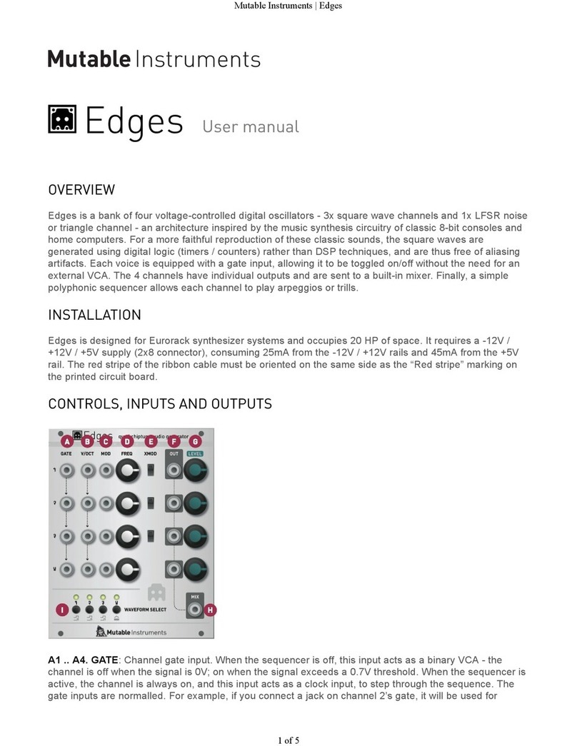 Mutable Instruments Edges User manual