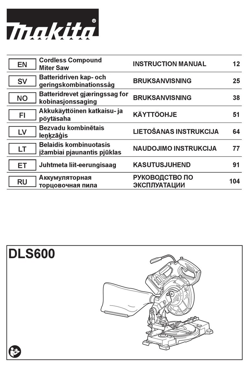 Makita DLS600 User manual