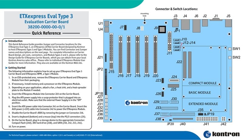 Kontron ETXexpress Eval Type 3 User manual