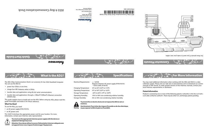 Intermec AD2 User manual