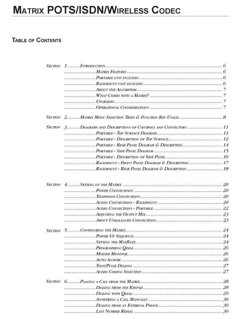 Comrex Matrix User manual