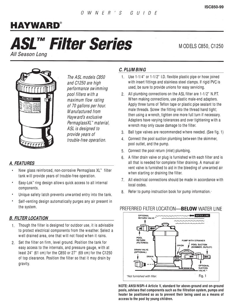 Hayward ASL C1250 User manual