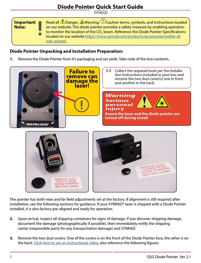 Synrad Diode Pointer User manual