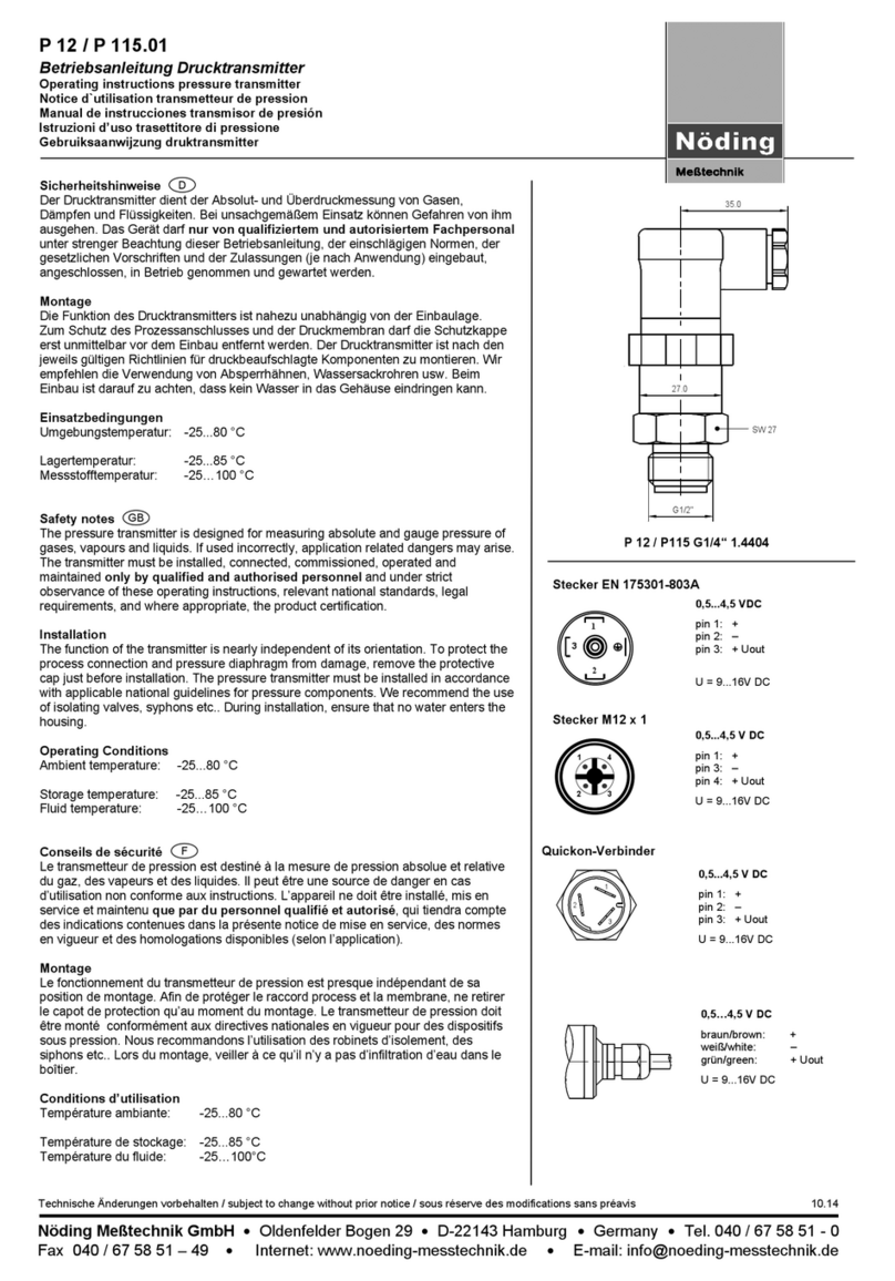 Noding P 12 User manual