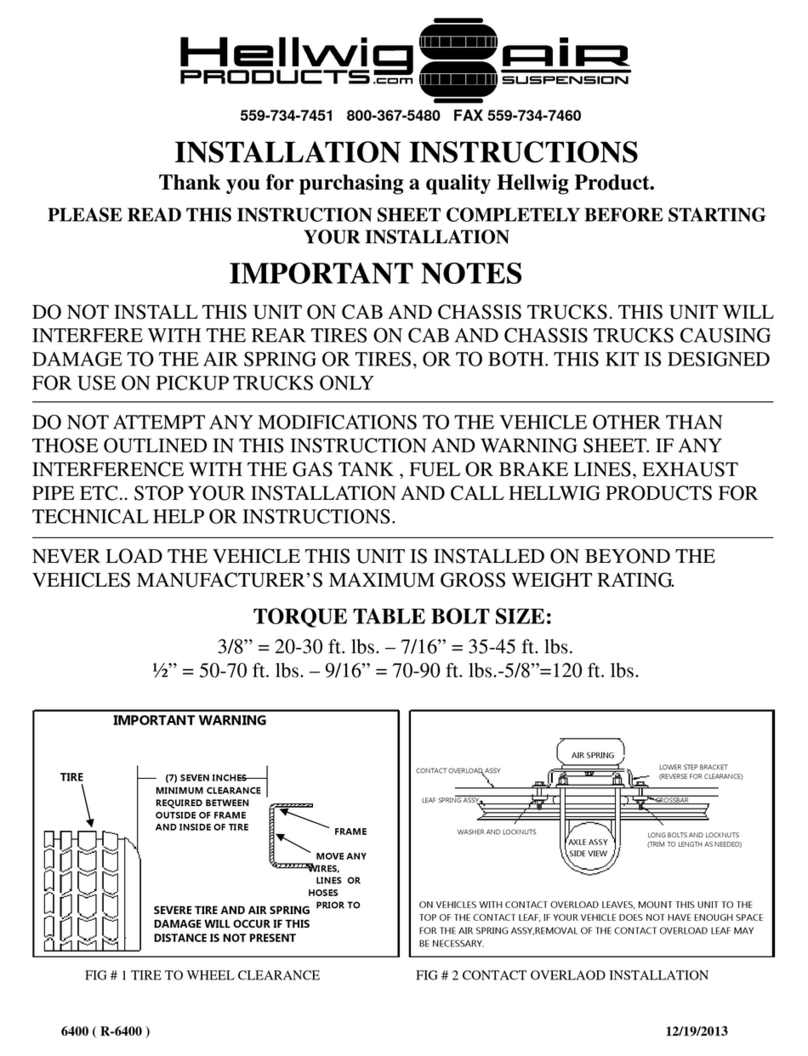 Hellwig 6400 User manual