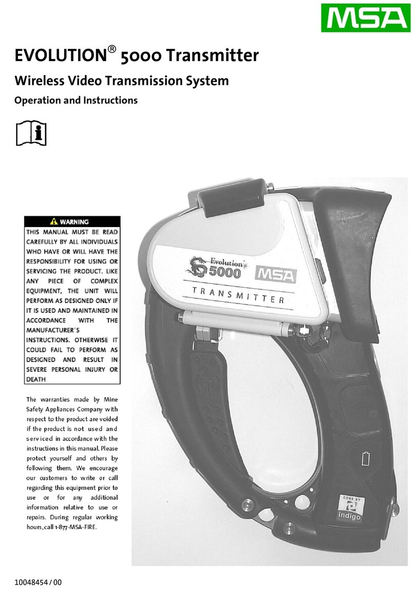 MSA EVOLUTION 5000 User manual