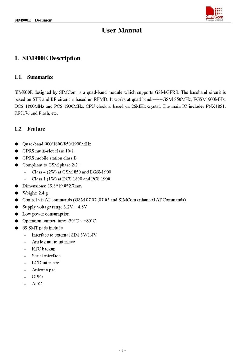 SimCom SIM900E User manual