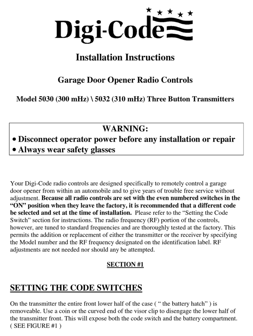 Digi-Code 5030 User manual