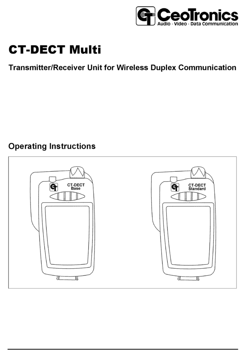 CeoTronics CT-DECT Base User manual CeoTronics CT-DECT Base User manual