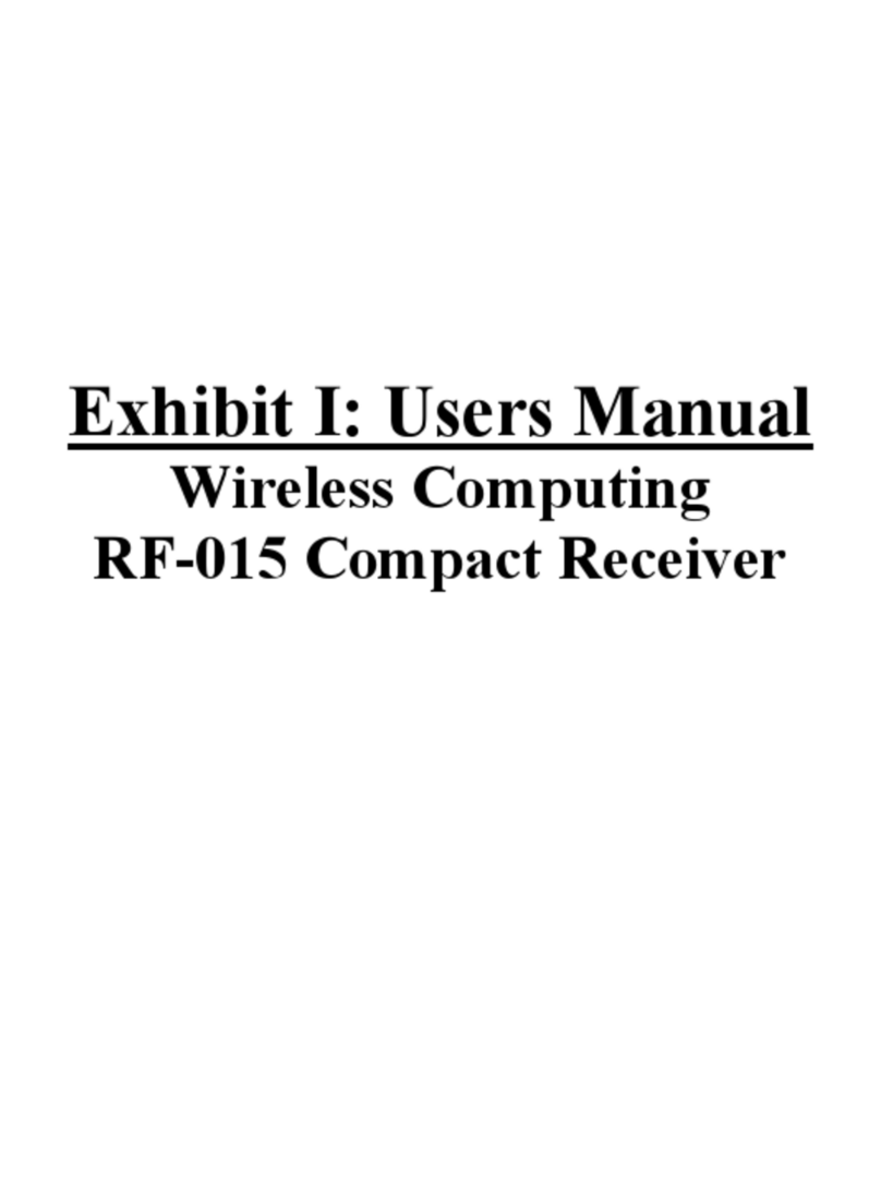 Wireless Computing RF-150 User manual Wireless Computing RF-150 User manual