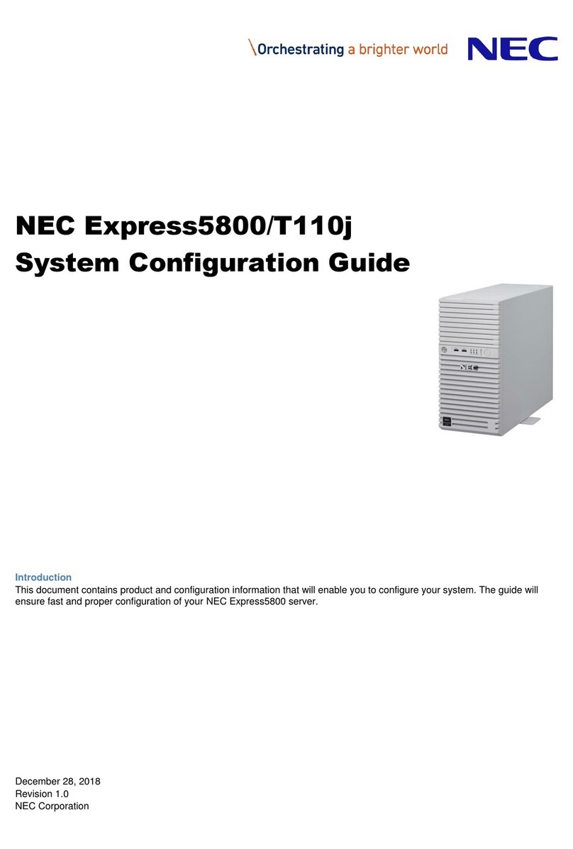 NEC Express5800/T110j System configuration guide