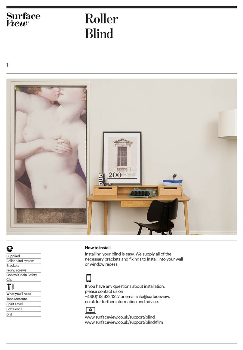 SurfaceView Roller Blind User manual