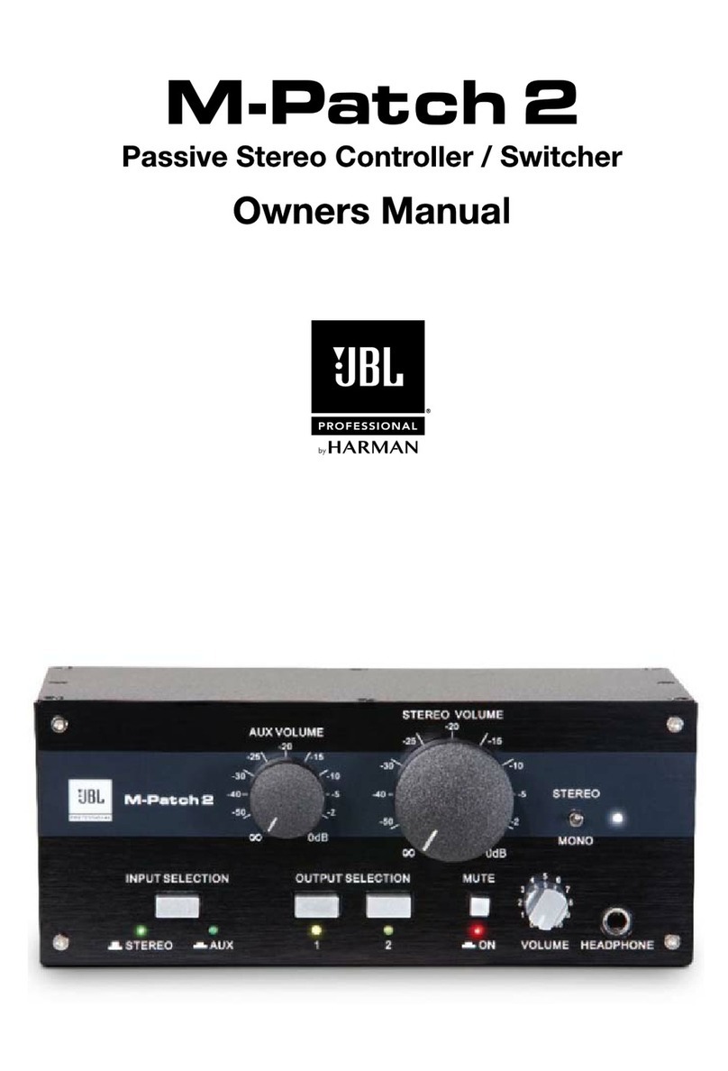 JBL M-Patch2 User manual