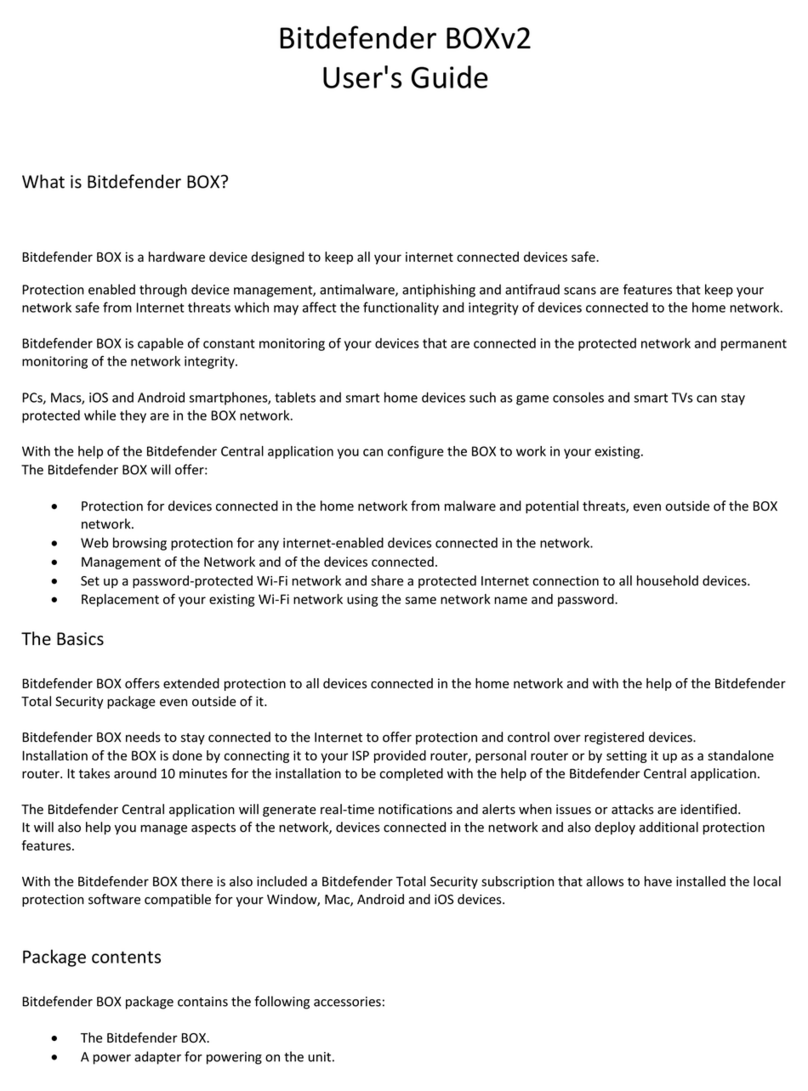 Bitdefender BOXv2 User manual