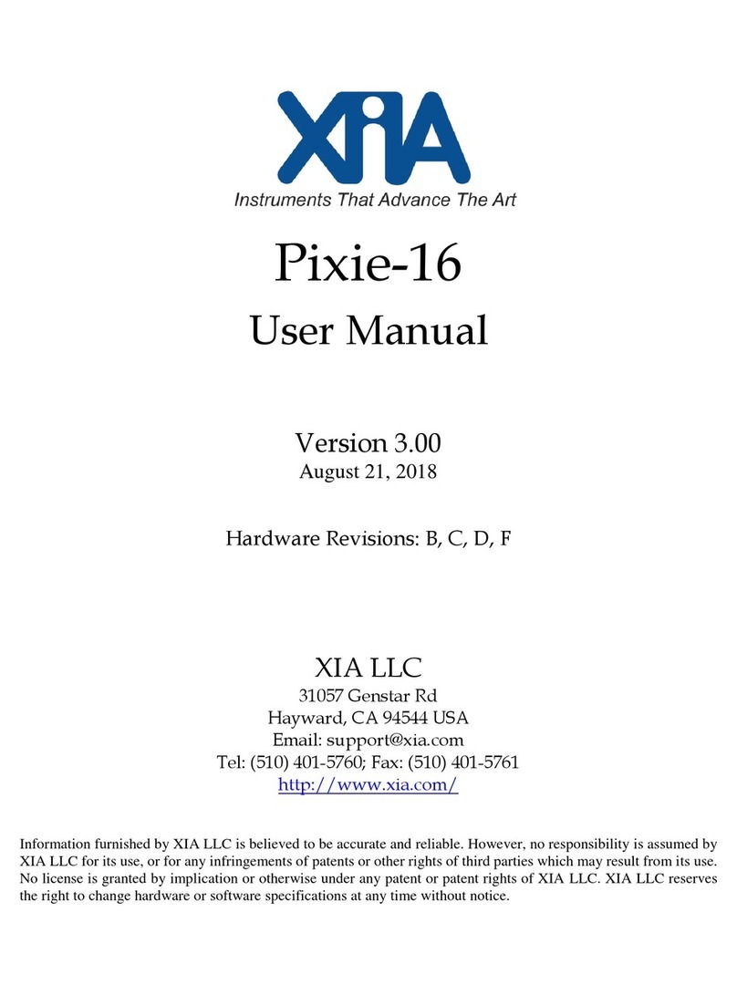 XIA Pixie-16 MZ-TrigIO User manual