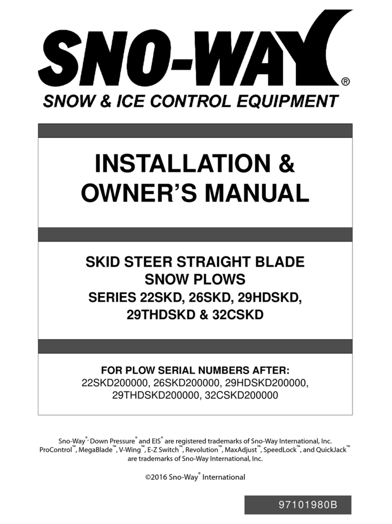 Sno-Way 22SKD Series Operating instructions