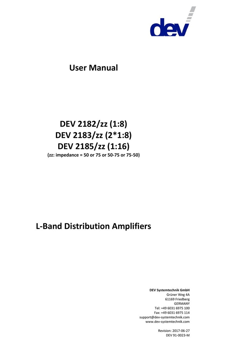 DEV 2182/50 User manual