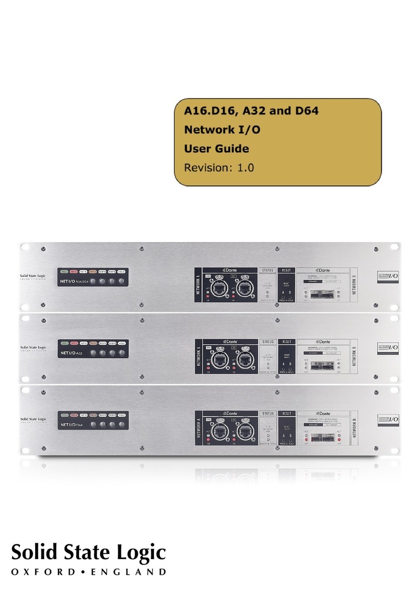 Solid State Logic A16.D16 User manual