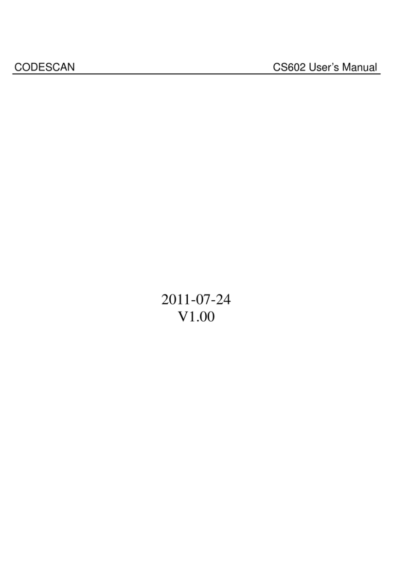 CODESCAN CS602 User manual