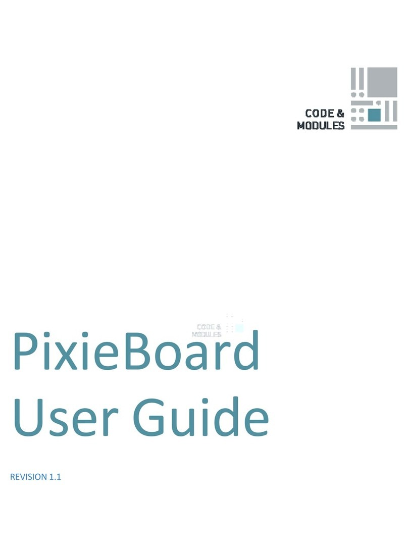 Code & Modules PixieBoard User manual