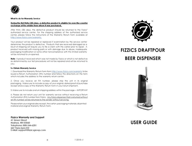 fizzics DRAFTPOUR User manual