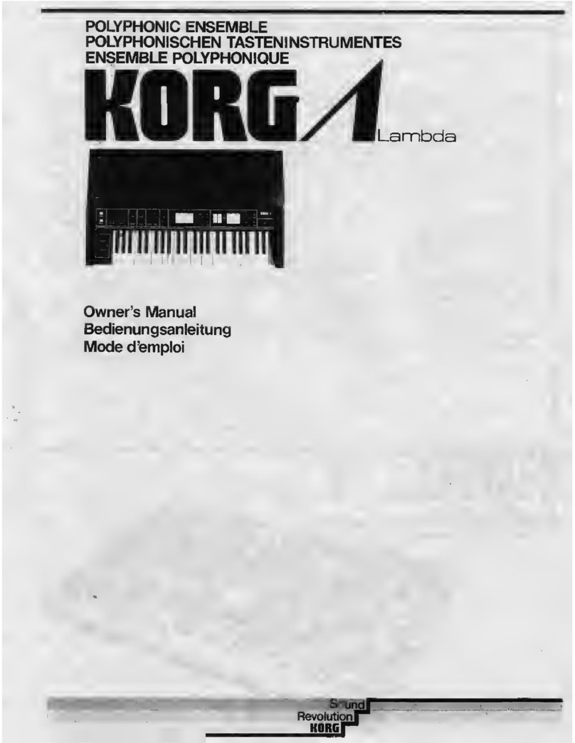 Korg ES-50 Lambda User manual