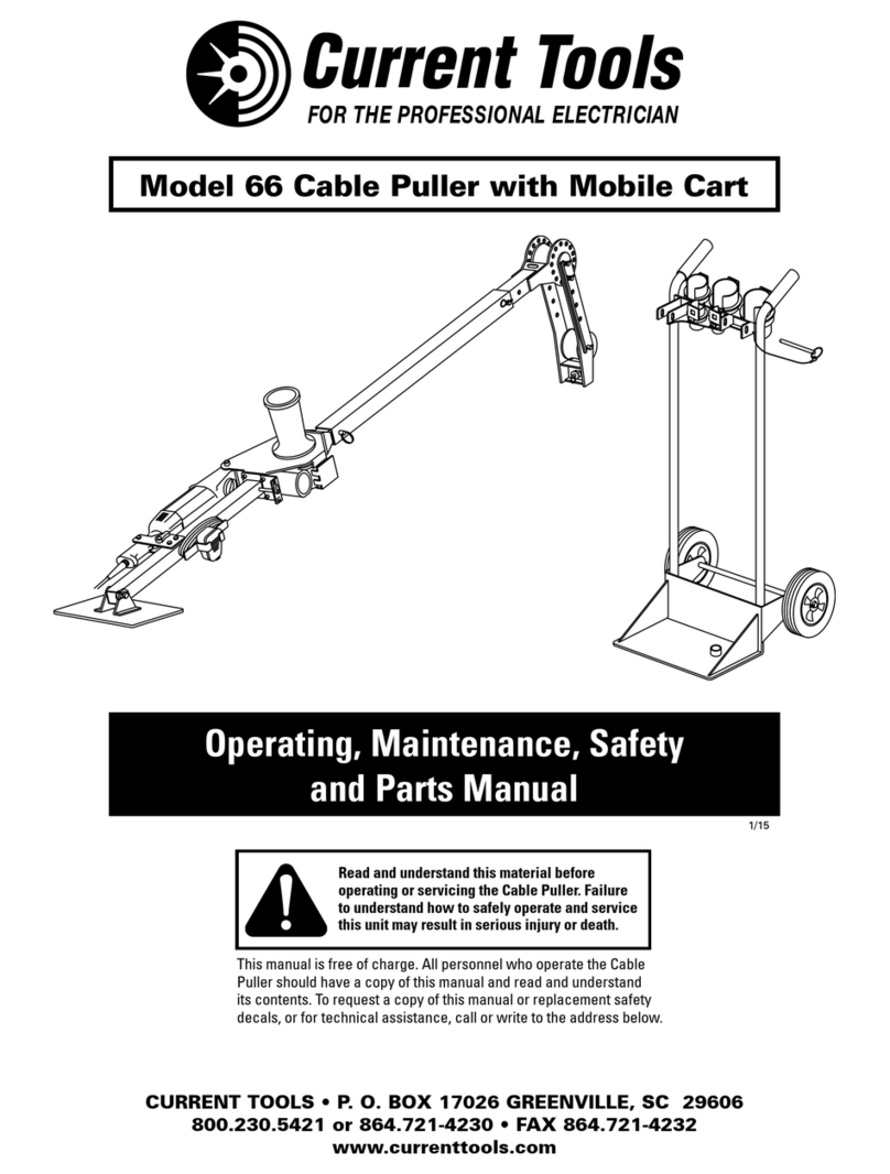 Current Tools 66 Cable Puller User manual