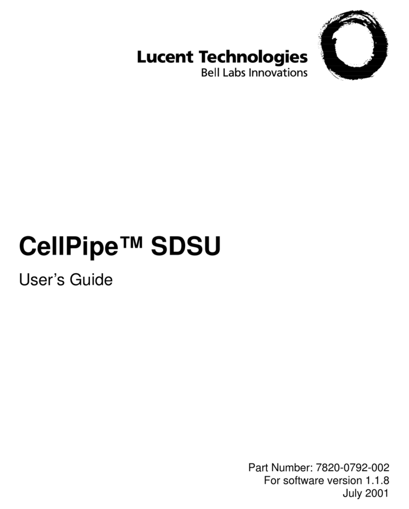 Lucent Technologies CellPipe SDSU User manual