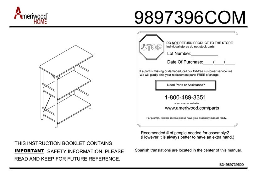 Ameriwood HOME 9897396COM User manual Ameriwood HOME 9897396COM User manual